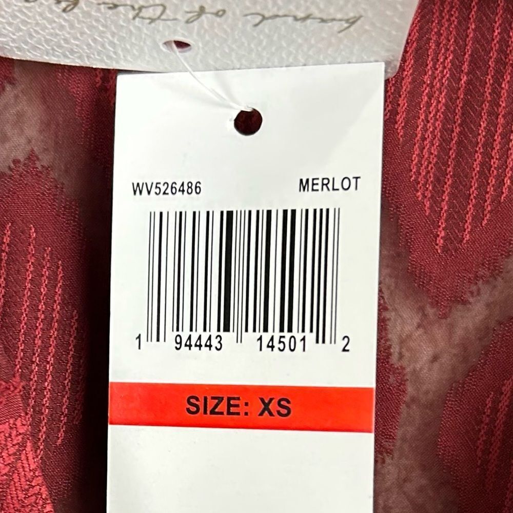 Band Of The Free‎ Bodysuit Womens XS Merlot Agatha Merlot Surplice Bodysuit - Picture 11 of 12